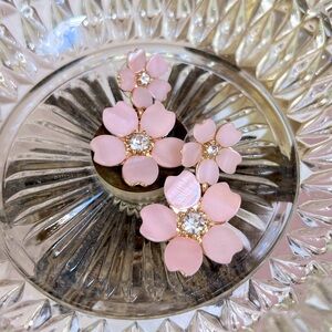 Bella Jack Japanese blossom pink drop earrings